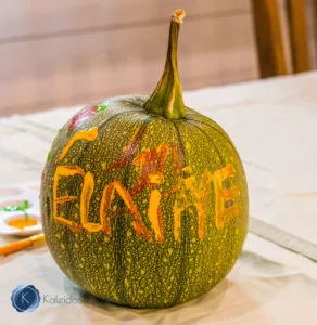 decorated pumpkin